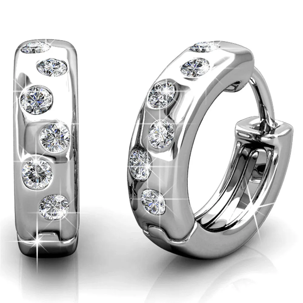 Krystal Couture Ohrringe Moderne Deco Ohrringe  | Klar