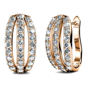 Krystal Couture Schmuck Cambridge Leaver Ohrringe | Klar