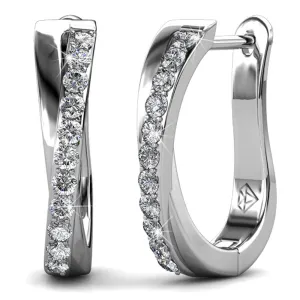 Krystal Couture Schmuck Candor Leaver Ohrringe | Klar