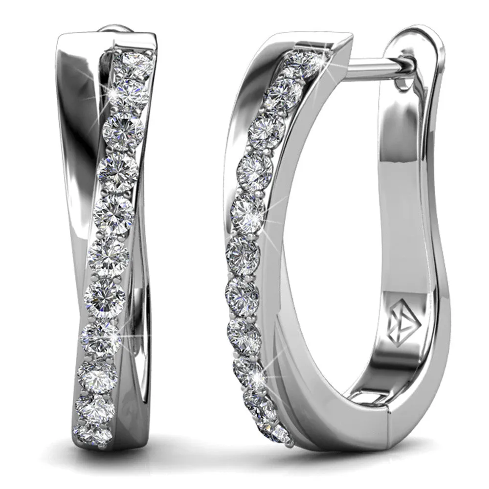 Krystal Couture Schmuck Candor Leaver Ohrringe | Klar