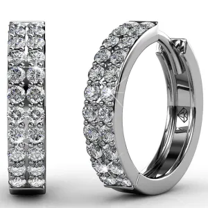 Krystal Couture Schmuck Prächtige Creolen | Klar