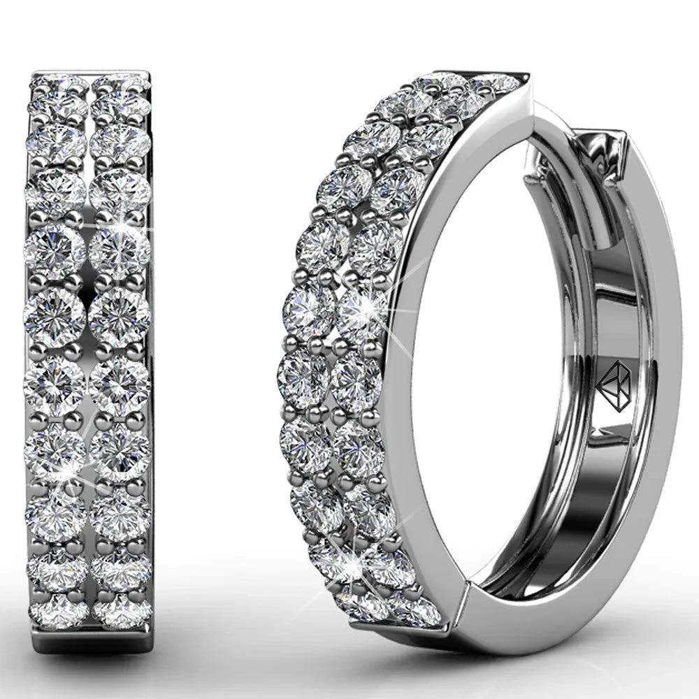 Krystal Couture Schmuck Prächtige Creolen | Klar