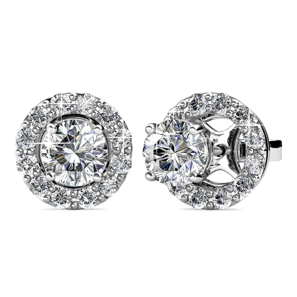 Krystal Couture Schmuck Monarch Stil Ohrringe | Klar