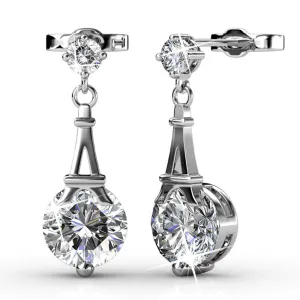Krystal Couture Schmuck Paris Pendelohrringe | Klar