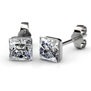Krystal Couture Schmuck Prinzessin Schliff Ohrringe | Klar