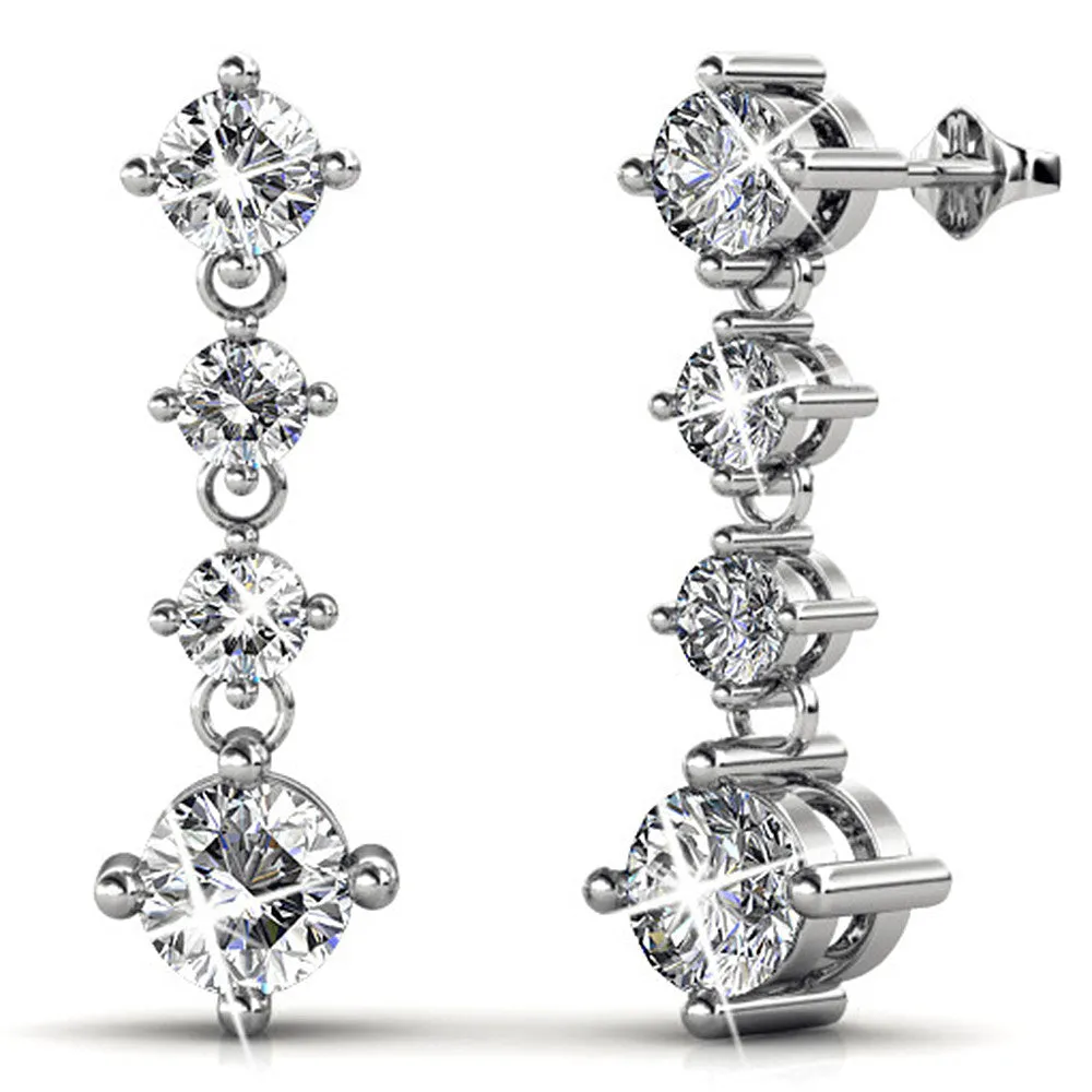 Krystal Couture Schmuck Prinzessin von Monaco Ohrringe  | Klar