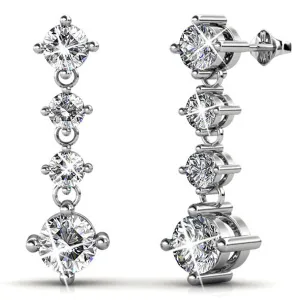 Krystal Couture Schmuck Prinzessin von Monaco Ohrringe  | Klar