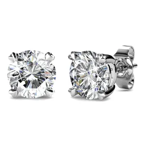Krystal Couture Schmuck Pure Solitaire Ohrringe | Klar