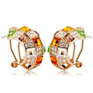 Krystal Couture Schmuck Regenbogen-Königin Ohrringe | Herbst