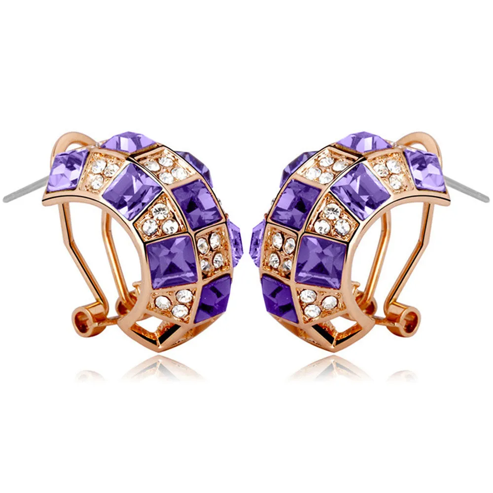 Krystal Couture Schmuck Regenbogen-Königin Ohrringe | Frühling