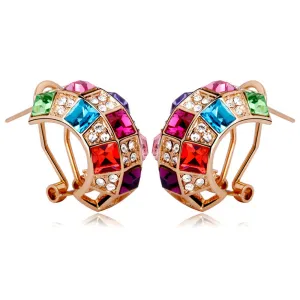 Krystal Couture Schmuck Regenbogen-Königin Ohrringe | Sommer