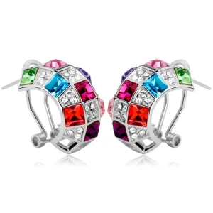 Krystal Couture Schmuck Regenbogen-Königin Ohrringe | Winter