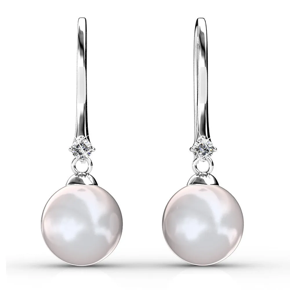 Krystal Couture Schmuck Victoria Perlen Ohrringe | Klar