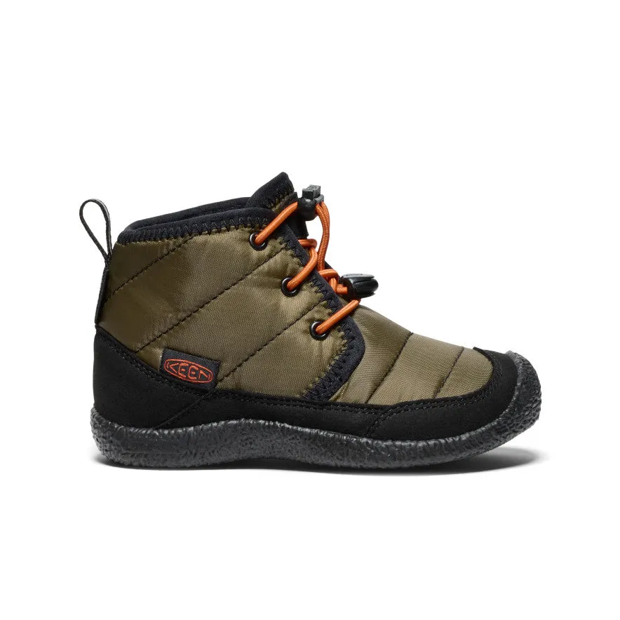 Little Kids' Howser II wasserdichte Chukka | Dunkeloliv/Goldflamme