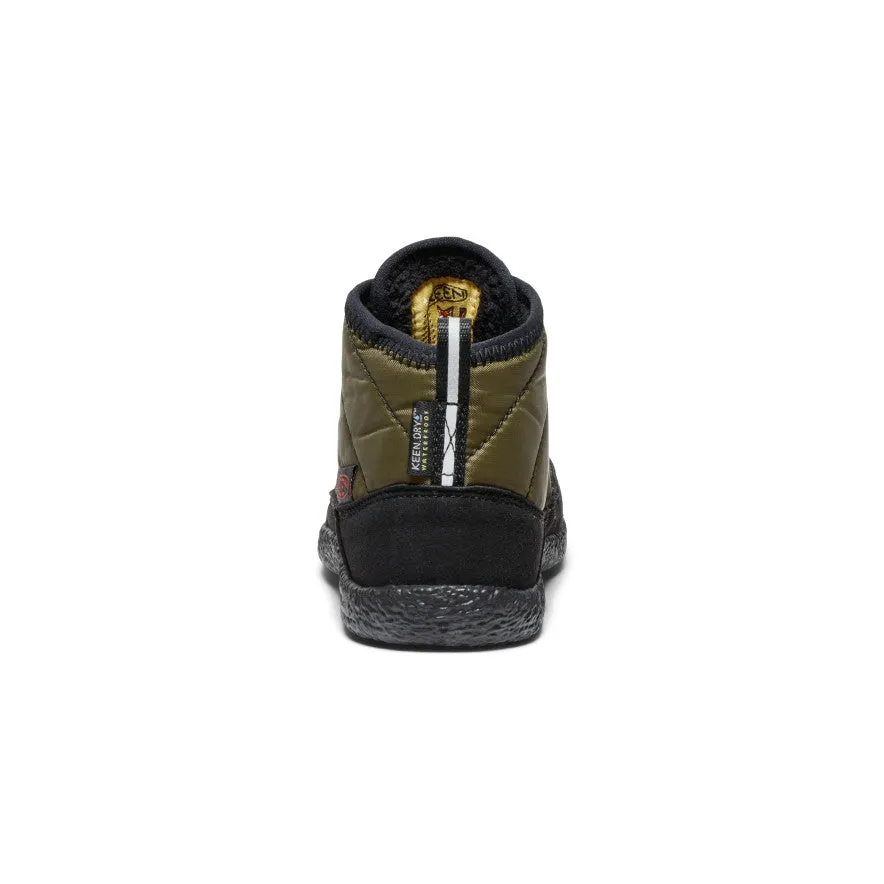 Little Kids' Howser II wasserdichte Chukka | Dunkeloliv/Goldflamme