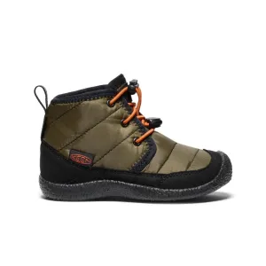 Little Kids' Howser II wasserdichte Chukka | Dunkeloliv/Goldflamme