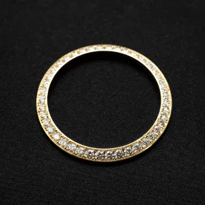 Lünette für Rolex Datejust 41 750 Gelbgold 42 Brill. 2,66 ct. TW/VSi