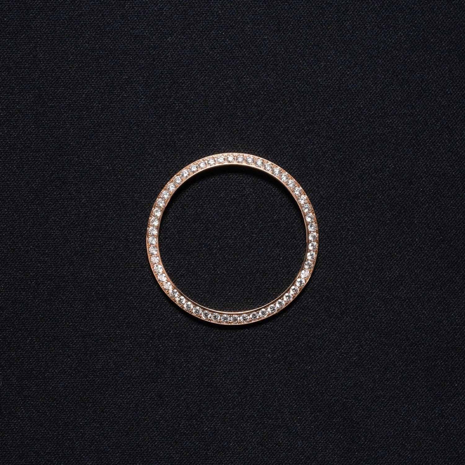 Lünette für Rolex Datejust 36 750 Roségold 52 Brill. 1,37 ct. TW/VSi