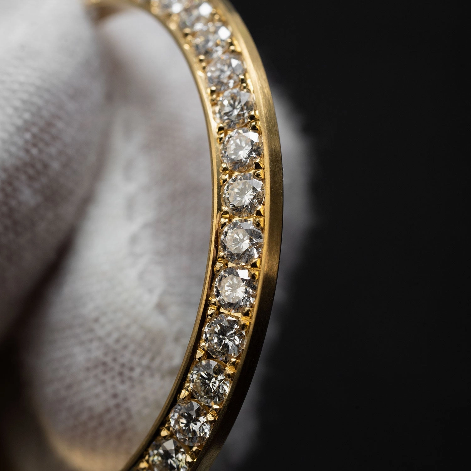 Lünette für Rolex Datejust 41 750 Gelbgold mit 42 Brillanten, 2,66 Karat TW/VSi
