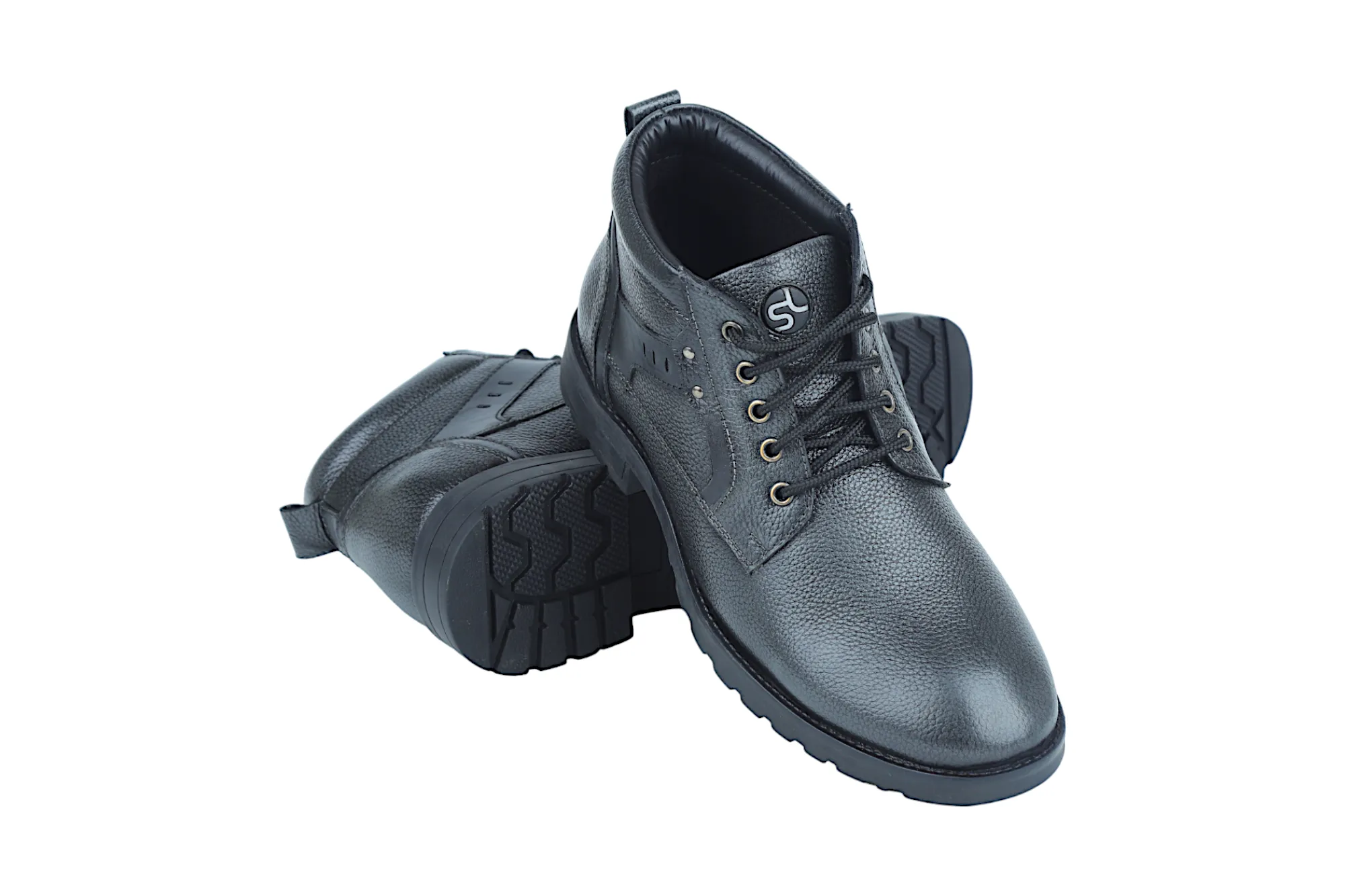 Herren Leder Casual Boots Schuh 38013