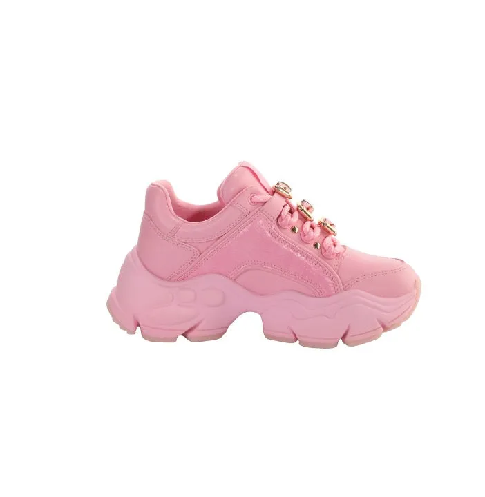 MH x BUFFALO BINARY SNEAKER ROSA KROKO