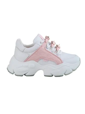 MH X BUFFALO BINARY SNEAKER WEIß/ROSA