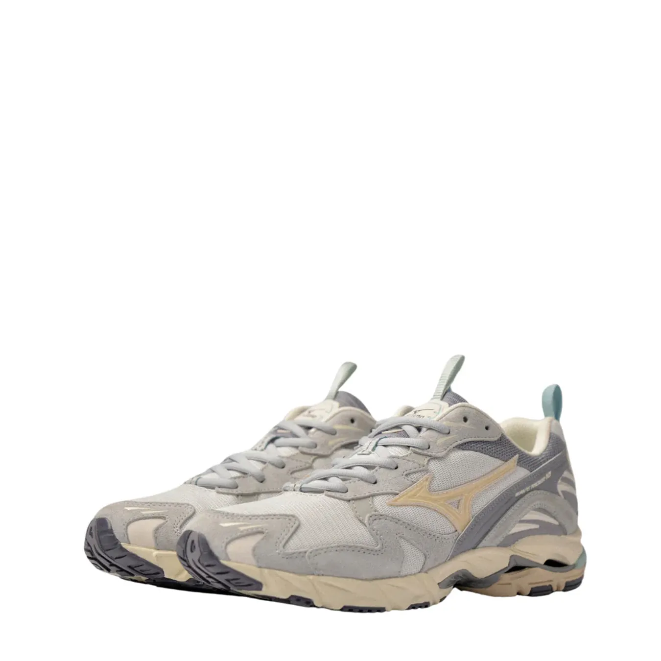 Mizuno Damen Wave Rider 10 Premium Trainer Arktisches Eis / Makellos / Nimbuswolke