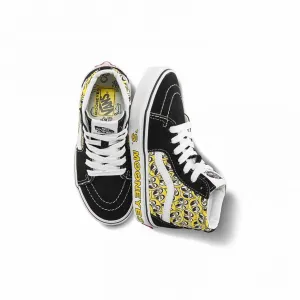  Mooneyes Kid's SK8-Hi 'Schwarz Gelb'