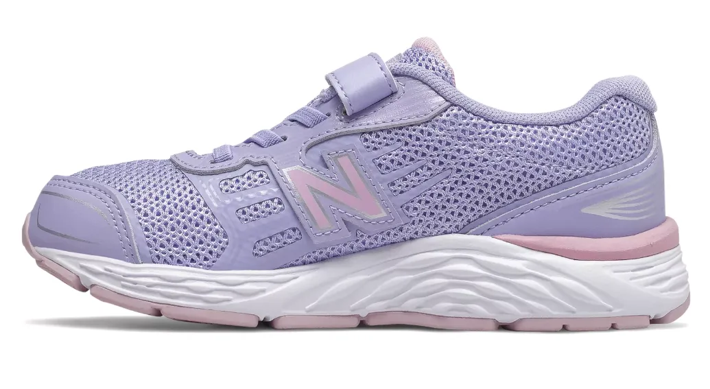 New Balance Klarer Amethyst/Sauerstoffrosa 680v5 A/C Jugend-Sneaker