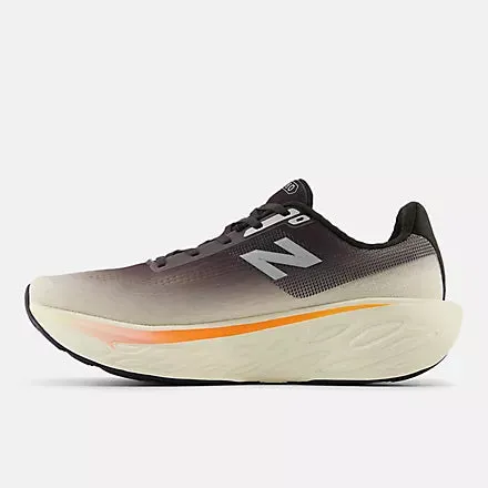 New Balance Herren Fresh Foam X 1080v14 Sneaker in Schwarz-Zement mit Angora und Heißer Mango
