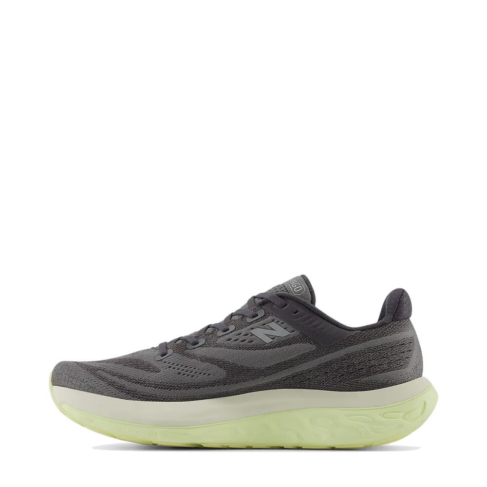 New Balance Herren Fresh Foam X Vongo v6 Sneaker in Hafen Grau mit Limettengrün und Silber Metallic