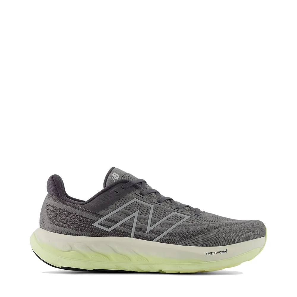 New Balance Herren Fresh Foam X Vongo v6 Sneaker in Hafen Grau mit Limettengrün und Silber Metallic
