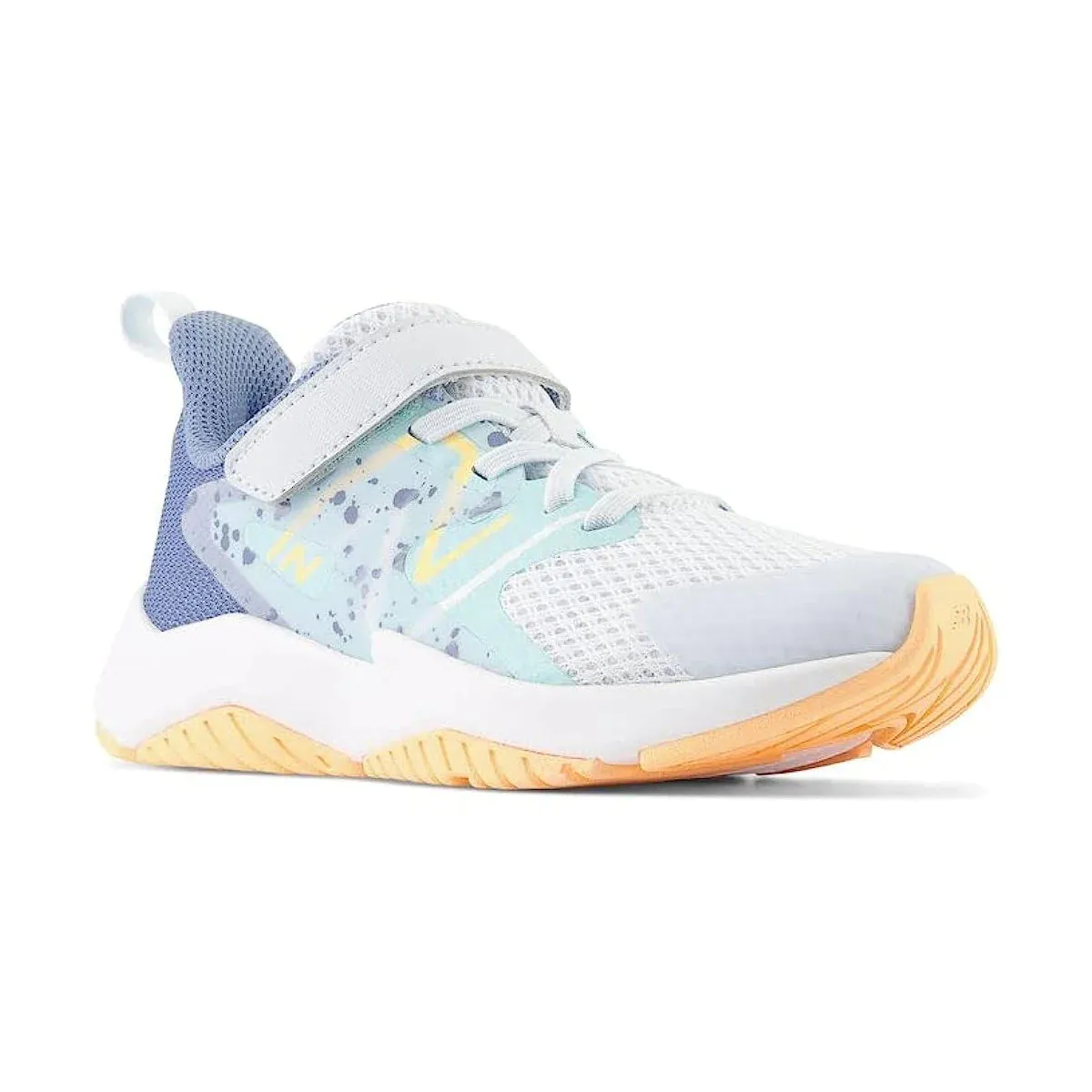 New Balance Schuhe Rave Run v2 mit Bungee-Schnürung und oberem Riemen in Eisblau (10,5c-3J)