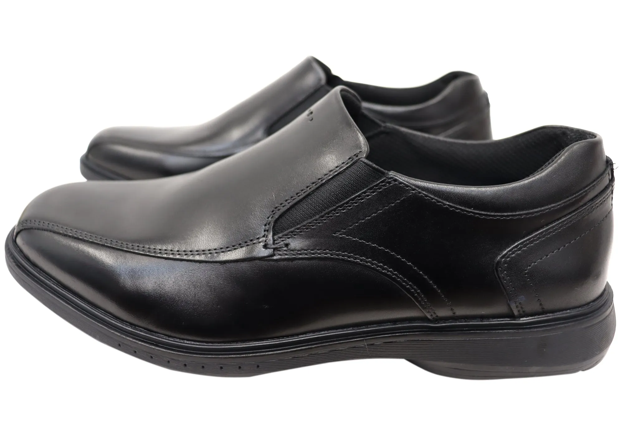 Nunn Bush By Florsheim Herren Kore Pro Slip EE Extra Weite Lederschuhe Florsheim Schuhe