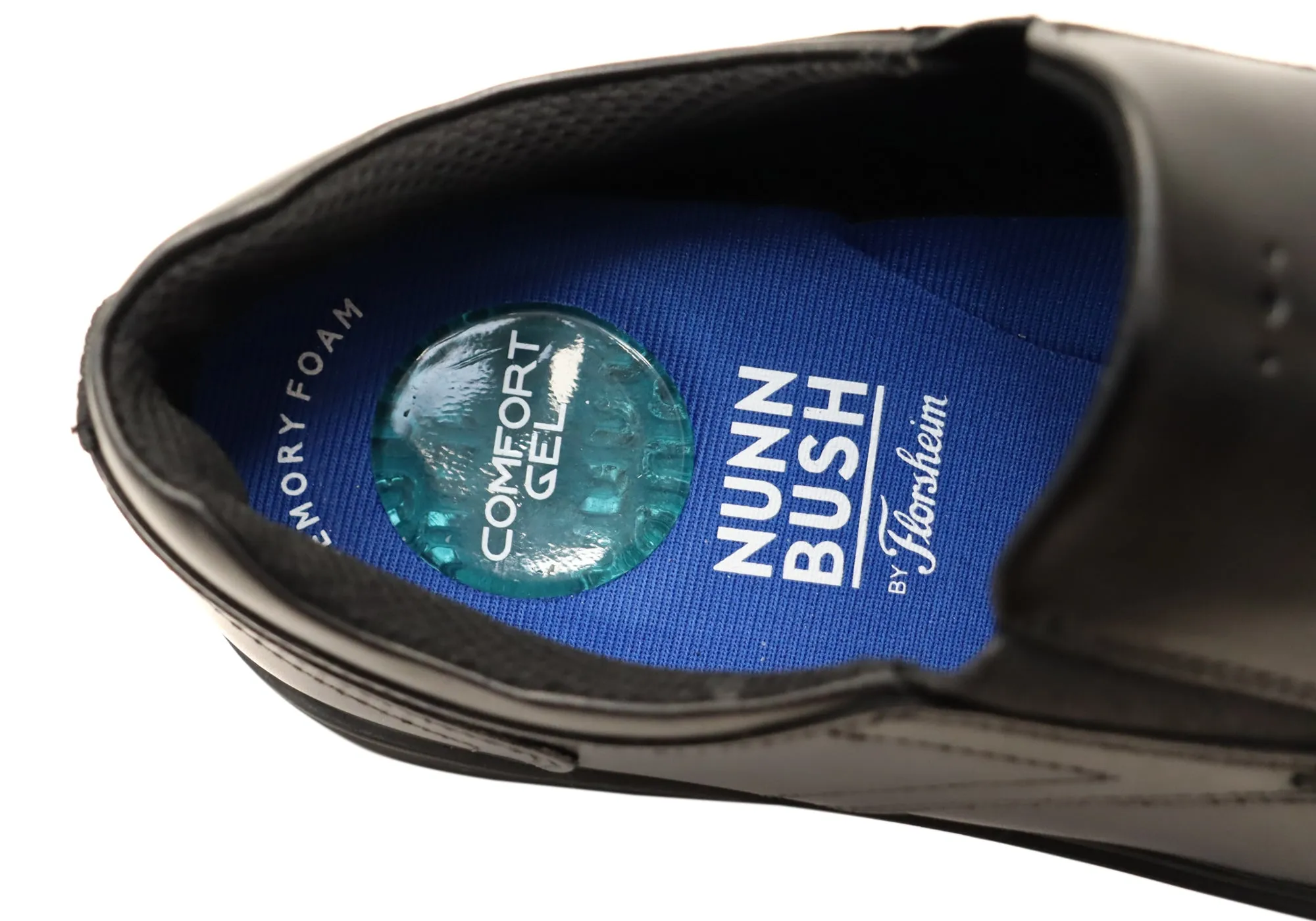 Nunn Bush By Florsheim Herren Kore Pro Slip EE Extra Weite Lederschuhe Florsheim Schuhe