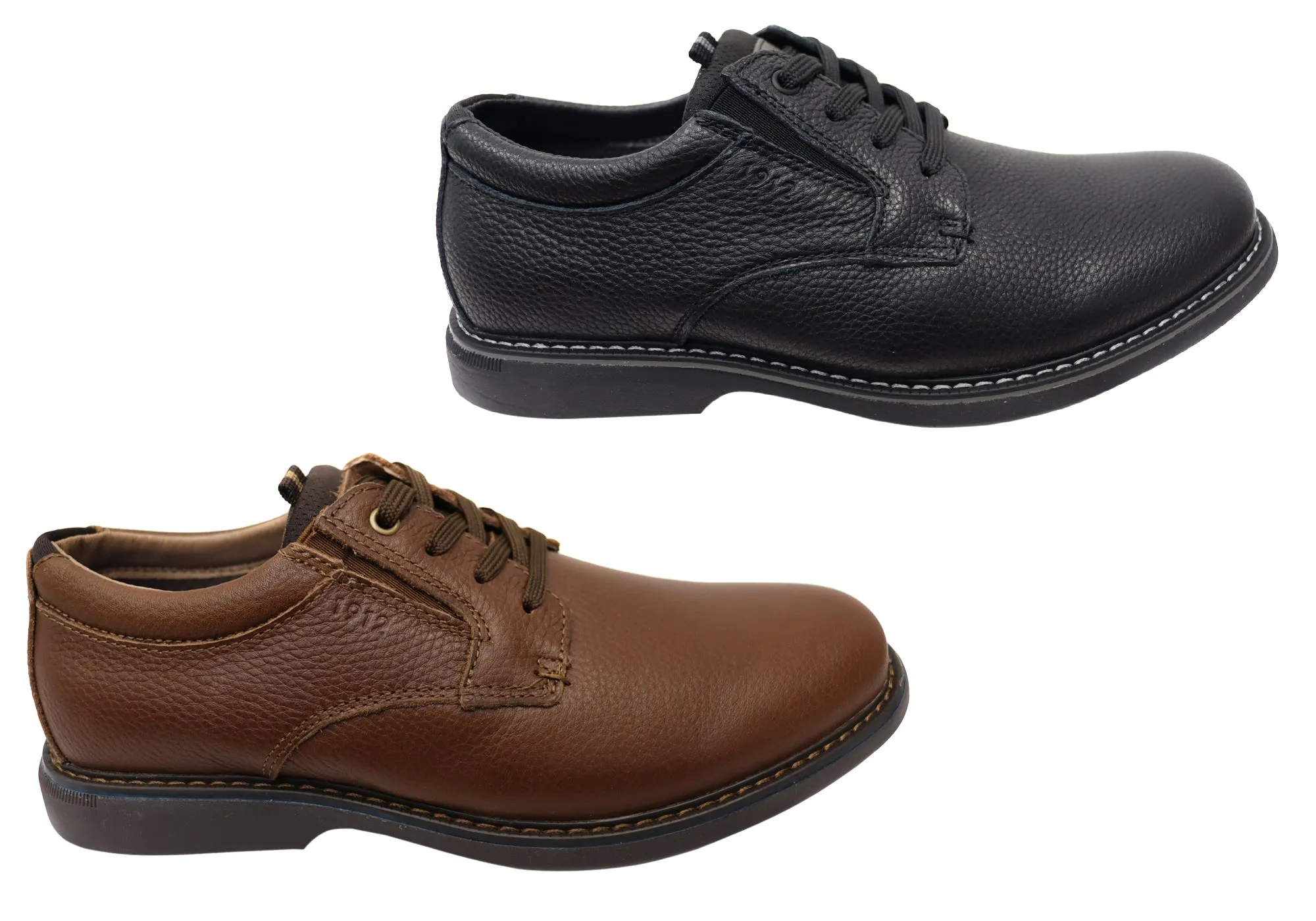 Nunn Bush von Florsheim Herren Otto Plain EE Extra Weite Lederschuhe Florsheim Schuhe