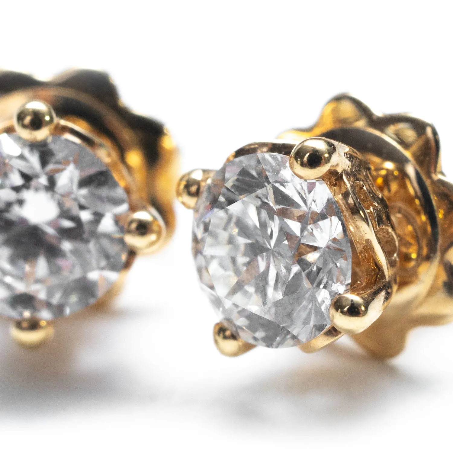 Ohrringe aus Rotgold mit Diamant TW VS1 2x0,50 ct