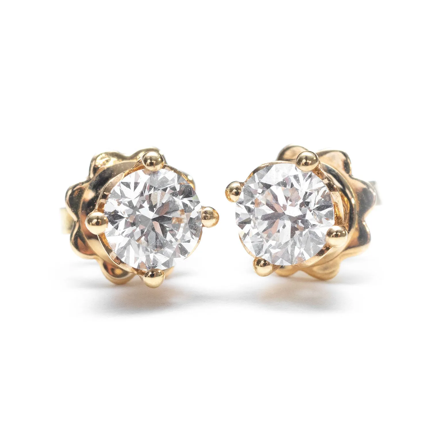 Ohrringe aus Rotgold mit Diamant TW VS1 2x0,50 ct