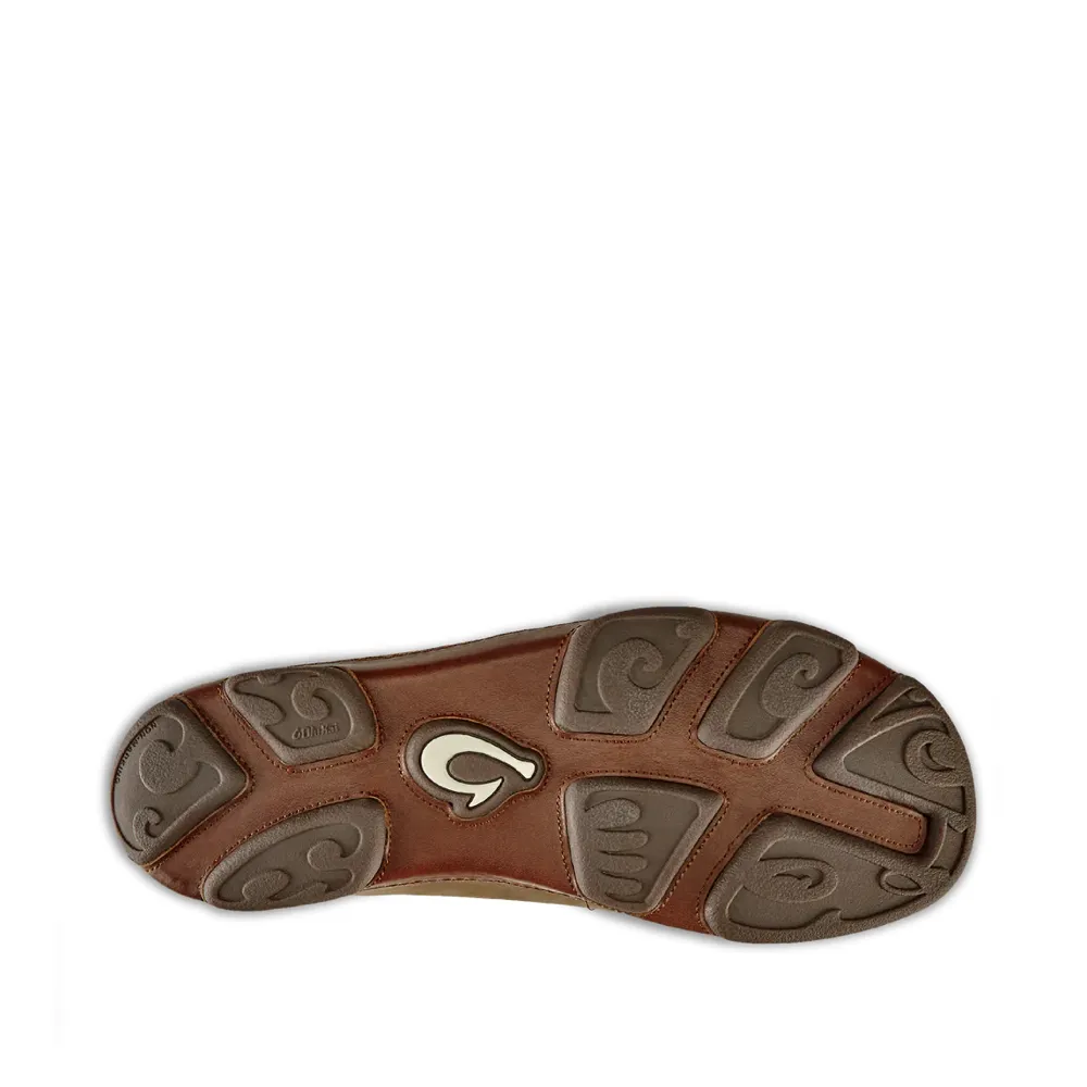 OluKai Herren Moloa Moc Leder Slip-On Schuhe in Ray