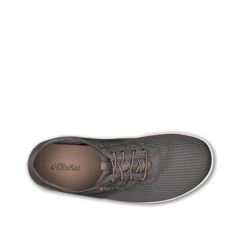 OluKai Herren Nohea Moku Mesh Slip-On in Anthrazit