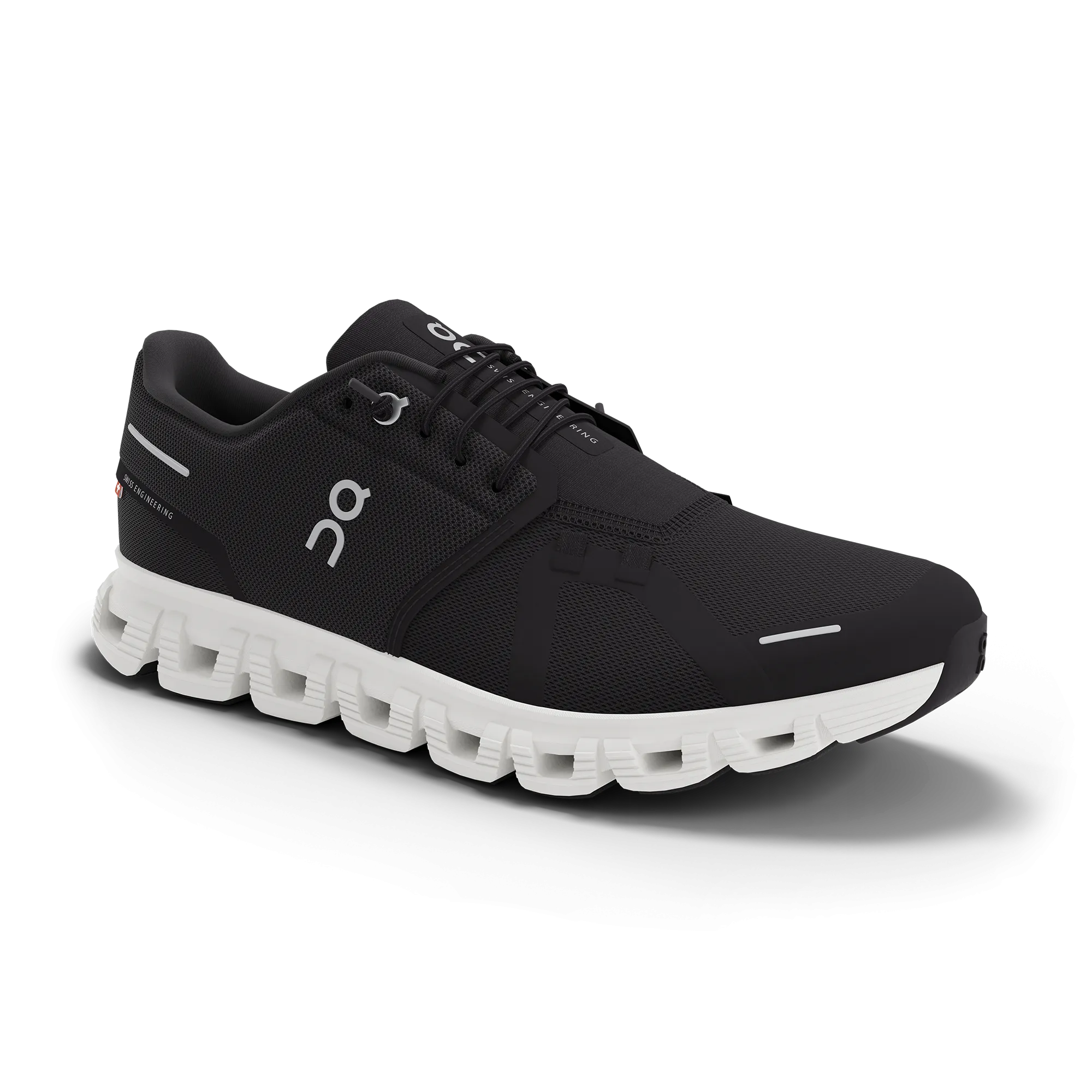 On Women's Cloud 6 Schuhe - Schwarz / Weiß On Cloud Schuhe