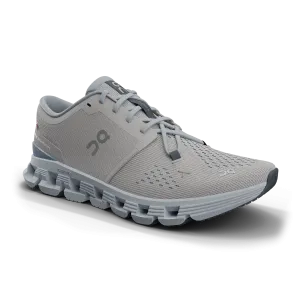 On Women's Cloud X 4 Schuhe - Silber / Chambray On Cloud Schuhe