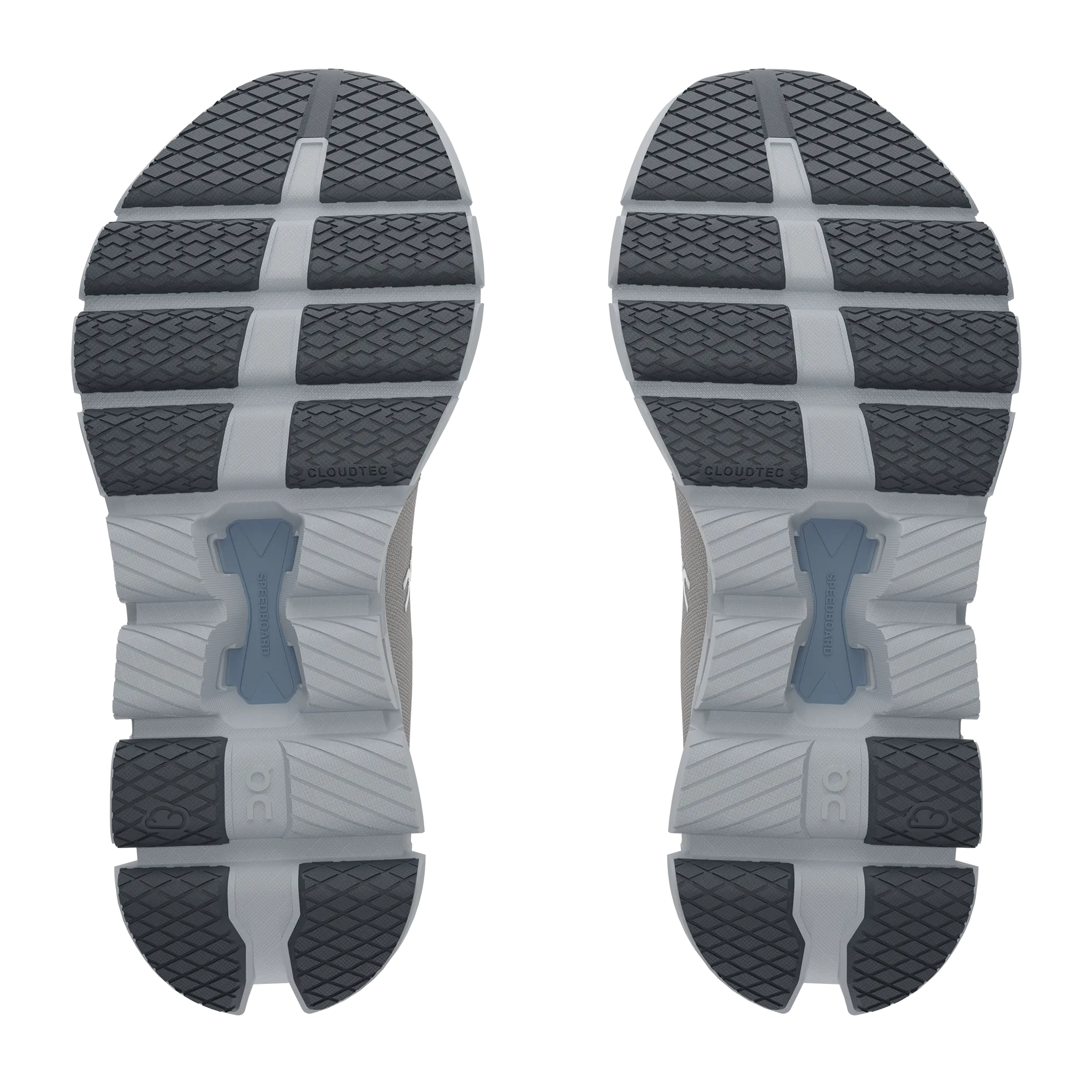 On Women's Cloud X 4 Schuhe - Silber / Chambray On Cloud Schuhe