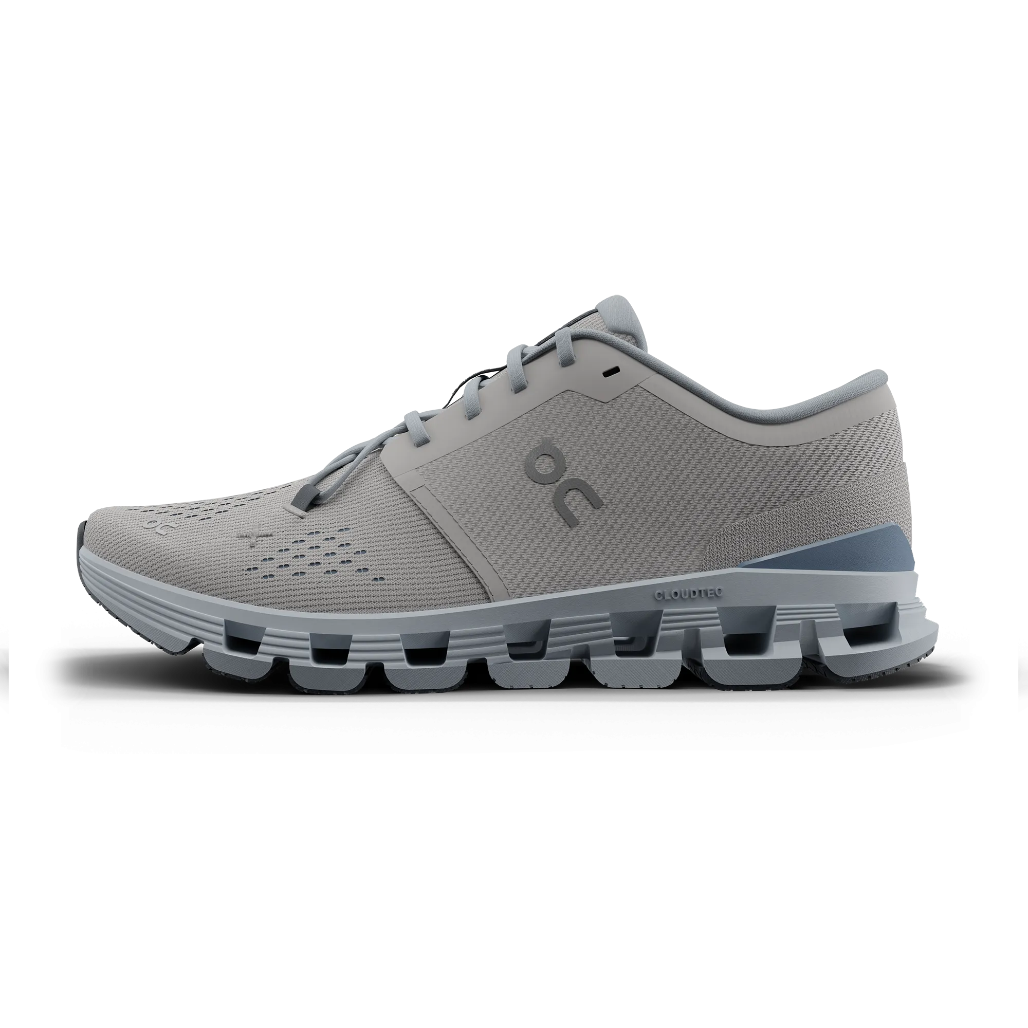 On Women's Cloud X 4 Schuhe - Silber / Chambray On Cloud Schuhe