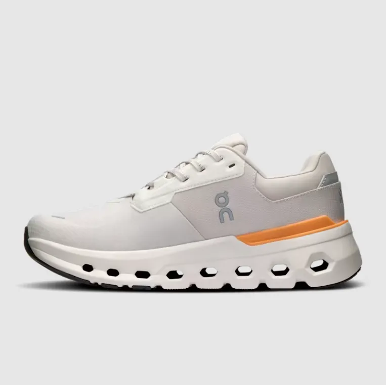 On Women's Cloudrunner 2 wasserdichte Schuhe - Wolf / Tangerine On Cloud Schuhe