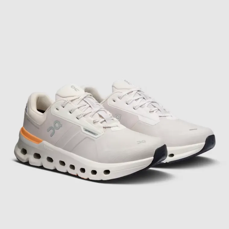 On Women's Cloudrunner 2 wasserdichte Schuhe - Wolf / Tangerine On Cloud Schuhe