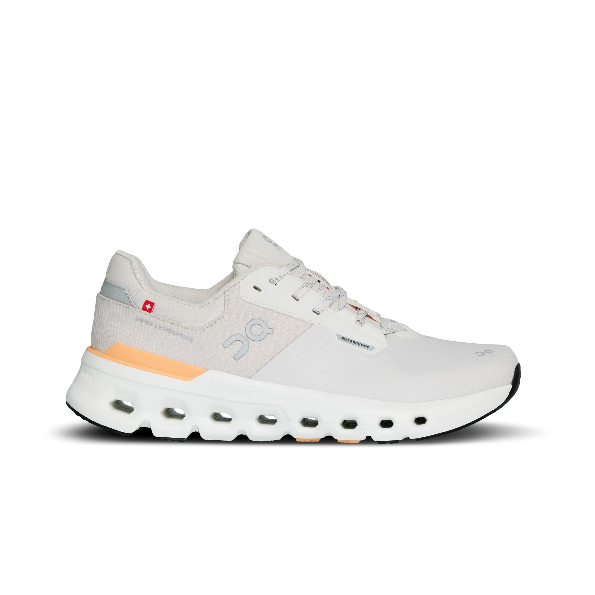 On Women's Cloudrunner 2 wasserdichte Schuhe - Wolf / Tangerine On Cloud Schuhe