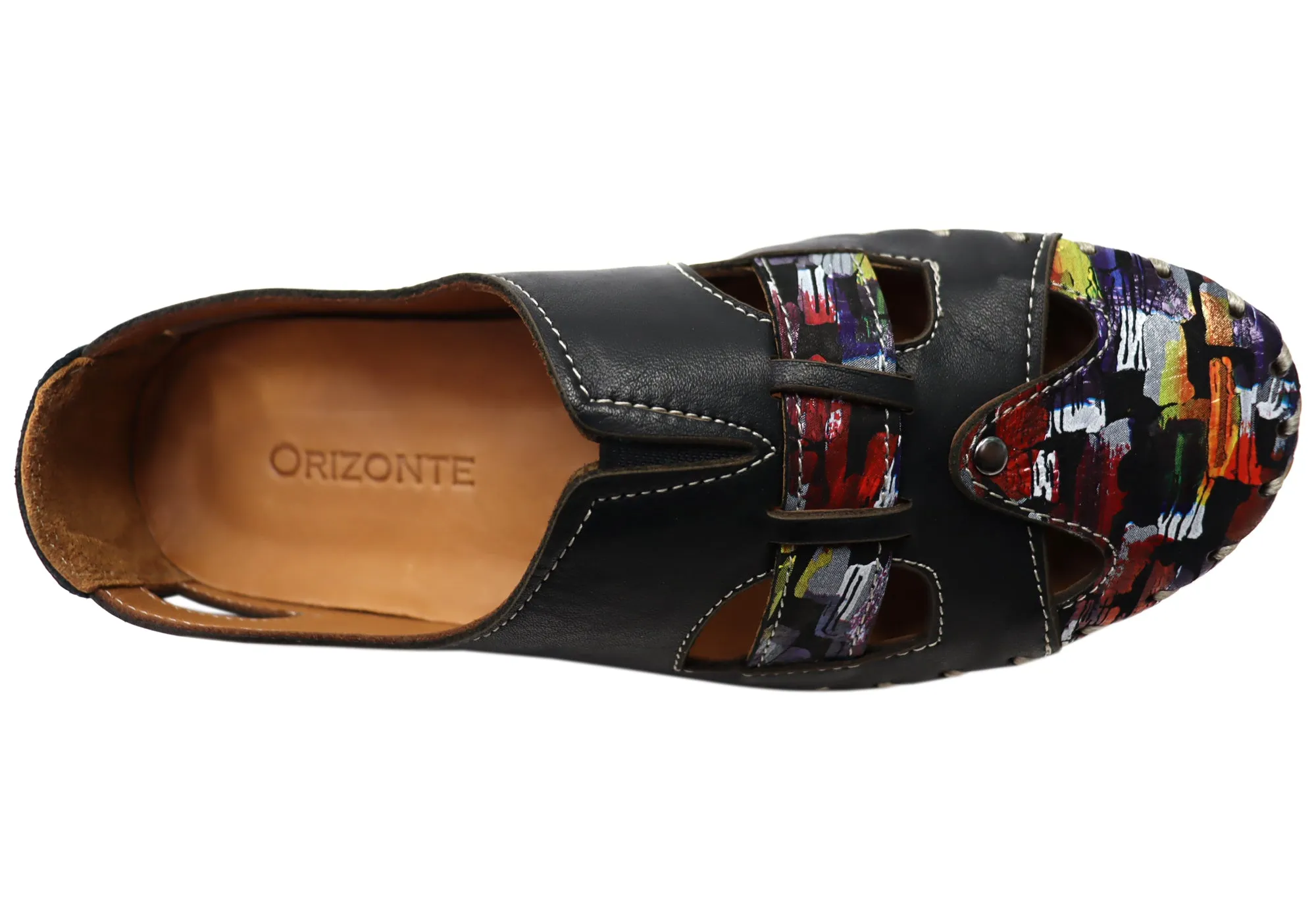 Orizonte Genevieve Damen Europäische Bequeme Lederschuhe Orizonte Schuhe