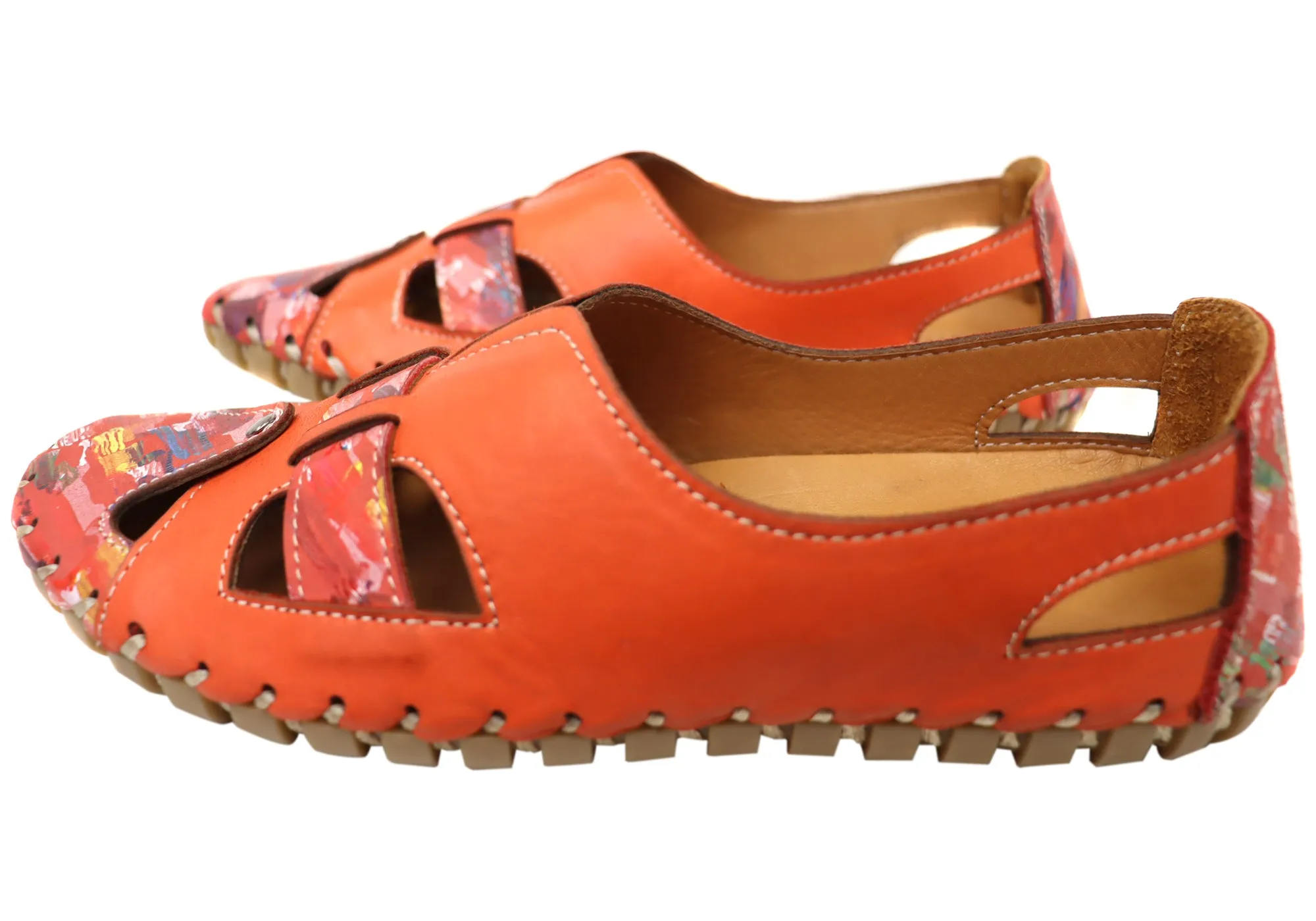 Orizonte Genevieve Damen Europäische Bequeme Lederschuhe Orizonte Schuhe