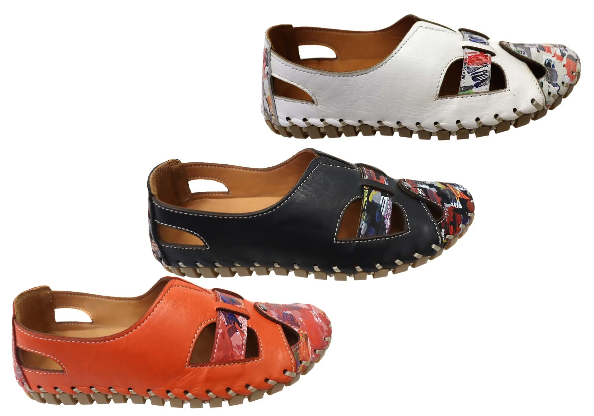 Orizonte Genevieve Damen Europäische Bequeme Lederschuhe Orizonte Schuhe
